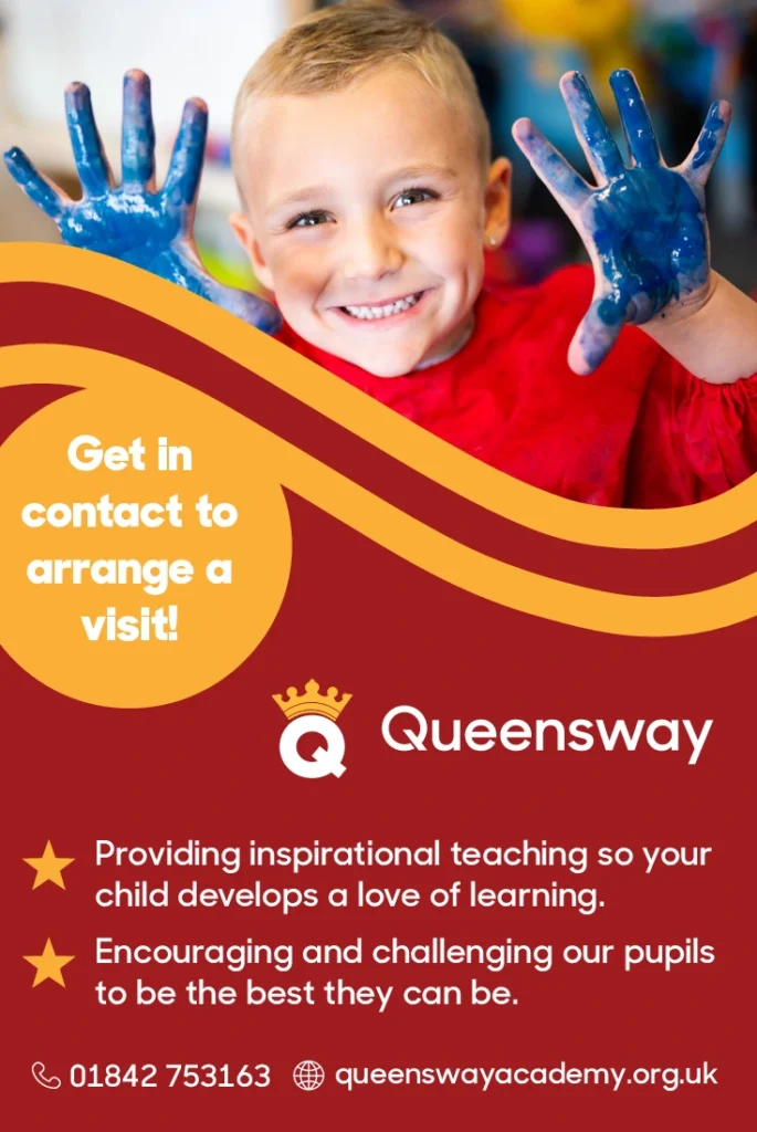 Queensway
Get in contact to arrange a visit!
⭐ Providing inspirational teaching so your child develops a love of learning.
⭐ Encouraging and challenging our pupils to be the best they can be.
📞 01842 753163
🌐 queenswayacademy.org.uk