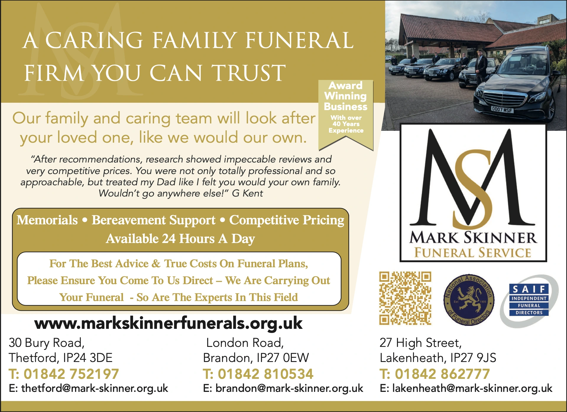 Mark Skinner Funeral Service