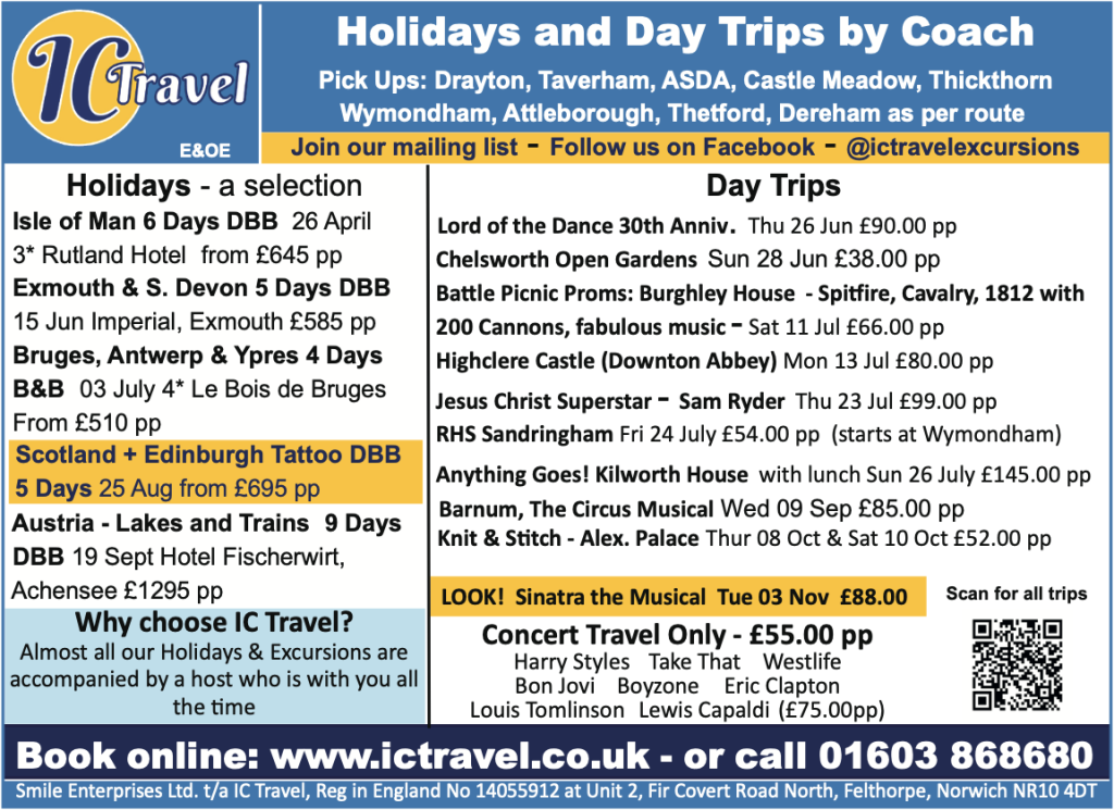 AD IC Travel trips for April