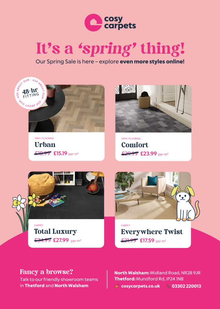 AD Cosy Carpets spring sale